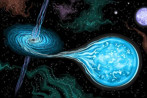 Vector illustration of Black Hole Illustrazione stock