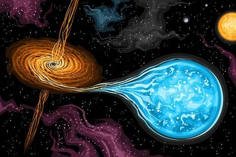 Vector illustration of Black Hole Illustrazione stock