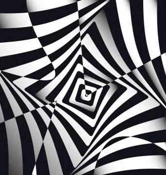 Vector illustration black white abstract lines and squares 스톡 일러스트