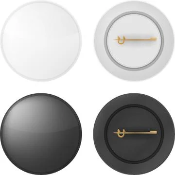 Vector illustration of blank badges Stock Illustration
