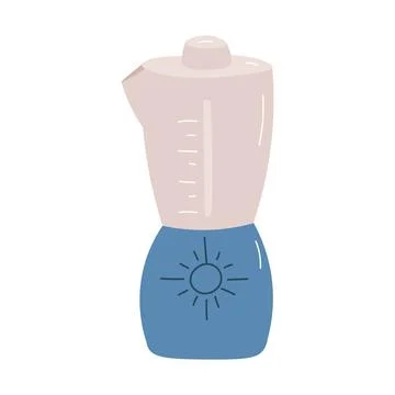 Vector illustration of a blender on a white background. Stock Illustration