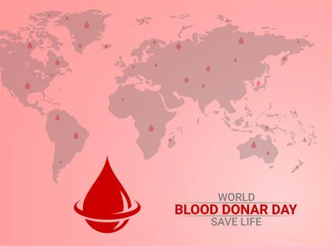 Vector Illustration of Blood Donation. Save Life. Stock Illustration