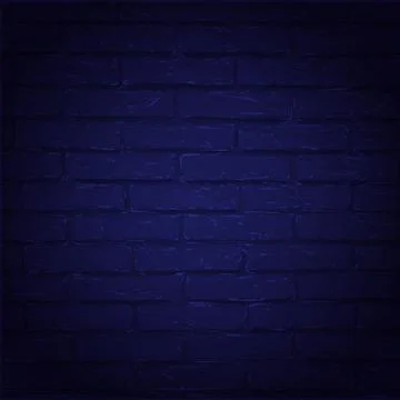 Vector illustration blue brick wall background Stock Illustration