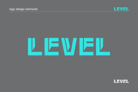 Vector illustration of blue font on gray background Stock Illustration