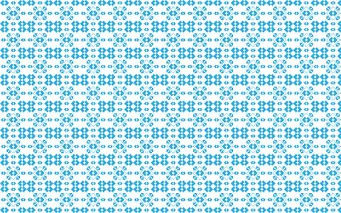 Vector illustration blue pattern of geometric shapes on a white background Stock Illustration