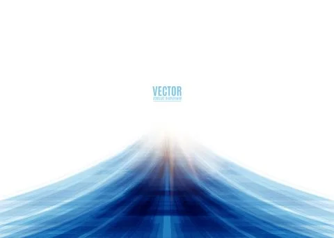 Vector illustration of blue road abstract background Stock Illustration