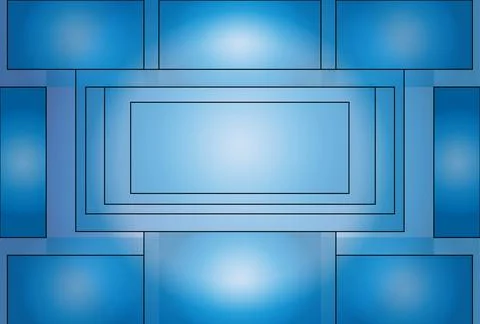 Vector illustration of blue square Stock Illustration