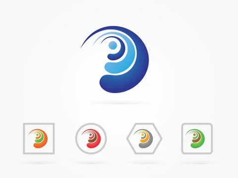 Vector illustration Blue Target Icon business Stock Illustration