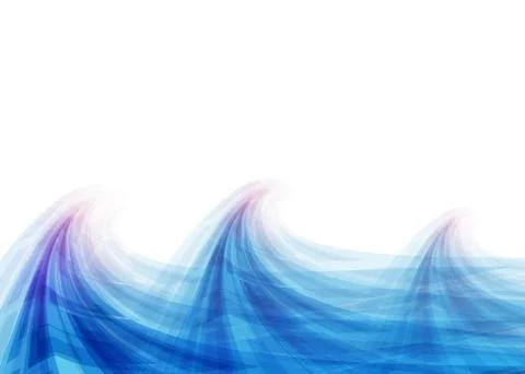 Vector illustration of blue wave abstract background Stock Illustration