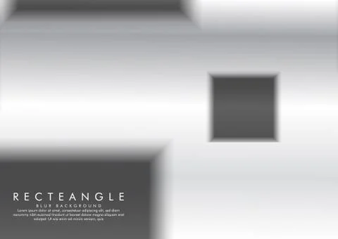 Vector illustration of a blur box with gradient metal background color Stock Illustration