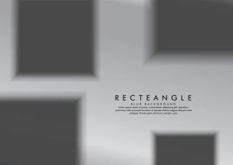 Vector illustration of a blur box with gradient metal background color Stock Illustration