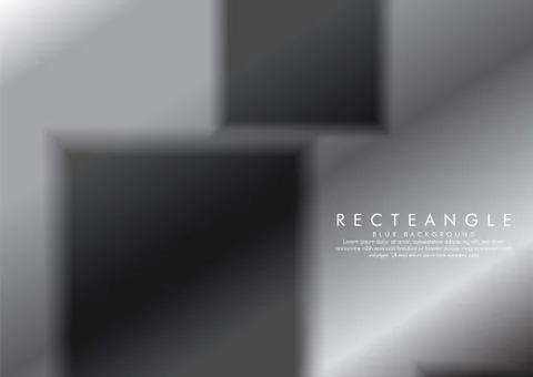 Vector illustration of a blur box with gradient metal background color Stock Illustration