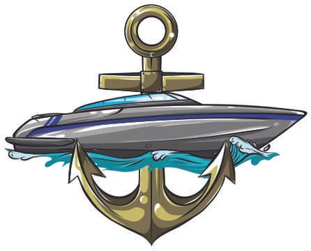 Vector Illustration with Boat Graphics on White Background. Sea Ship Design. イラスト素材
