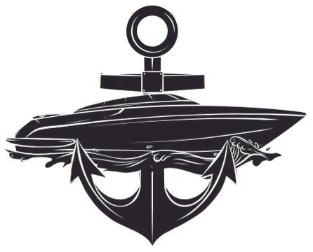 Vector Illustration with Boat Graphics on White Background. Sea Ship Design. Stock Illustration