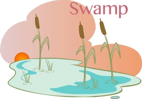 Vector Illustration of a  Bog Illustrazione stock