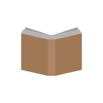 Vector illustration book icon logo flat design Stock Illustration