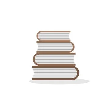 Vector illustration book icon logo flat design Stock-Illustration