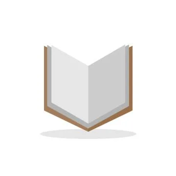 Vector illustration book icon logo flat design Stock Illustration