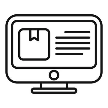 Vector illustration of a bookmarked website on computer screen Illustrazione stock