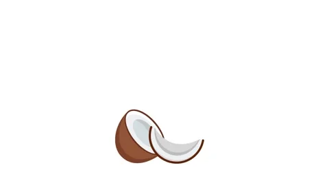 Vector illustration of a bottle of coconut milk alongside a splash of cocon.. Stock Footage 332461637
