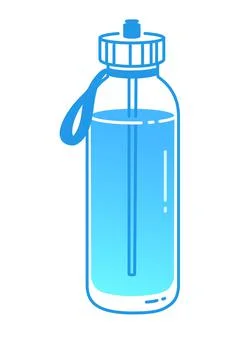 Vector illustration of bottle of water Stock Illustration