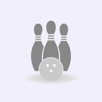 Vector illustration of bowling Stock Illustration