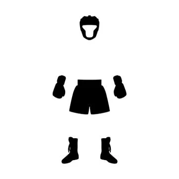 Vector illustration boxing equipment Stock Illustration