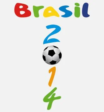 Vector illustration brasil 2014 Stock Illustration