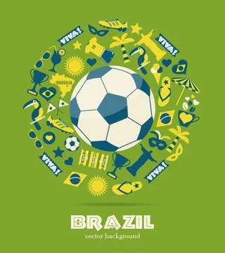Vector Illustration of Brazil Stockillustratie