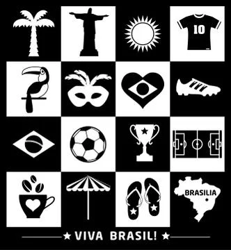 Vector Illustration of Brazil Stockillustratie