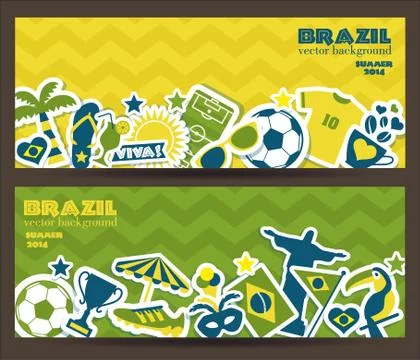 Vector Illustration of Brazil Illustrazione stock