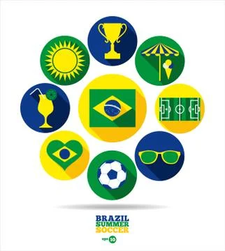 Vector Illustration of Brazil Stock Illustration