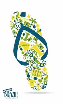 Vector Illustration of Brazil Stock Illustration