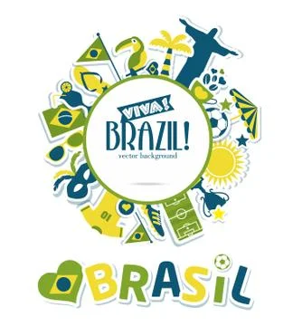 Vector Illustration of Brazil Stock Illustration