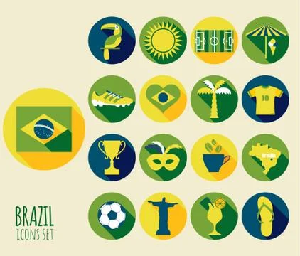 Vector illustration of Brazil. Stockillustratie
