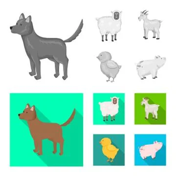Vector illustration of breeding and kitchen icon. Collection of breeding and Illustrazione stock