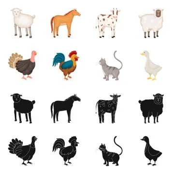 Vector illustration of breeding and kitchen icon. Set of breeding and organic Stock Illustration