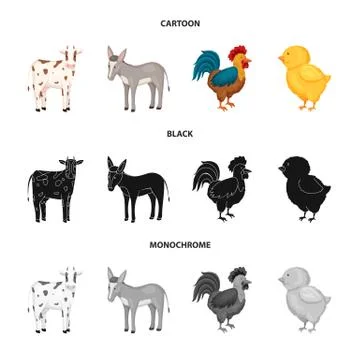 Vector illustration of breeding and kitchen symbol. Collection of breeding and Stock Illustration