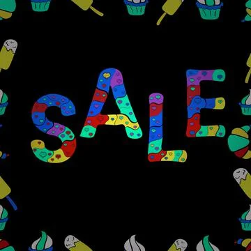 Vector illustration. Bright abstract background with text. Best sale banner. Sea Illustration