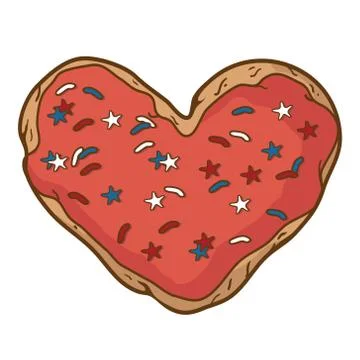 Vector illustration of bright cookie Stock Illustration