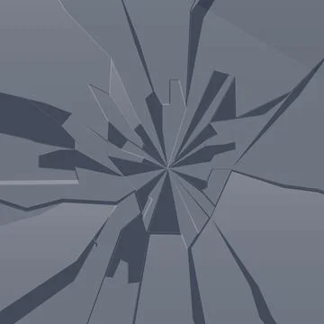 Vector illustration of a broken glass surface Stock Illustration