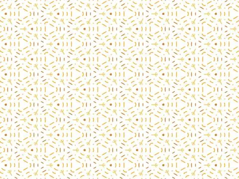 Vector Illustration of Brown Abstract Mandala or Ikat Texture Seamless Patter Stock Illustration