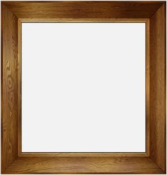 Vector illustration brown colored woogen frame Stock Illustration