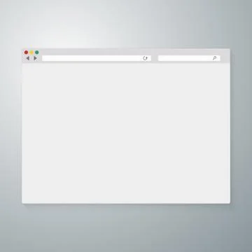 Vector illustration of the browser window Stockillustratie