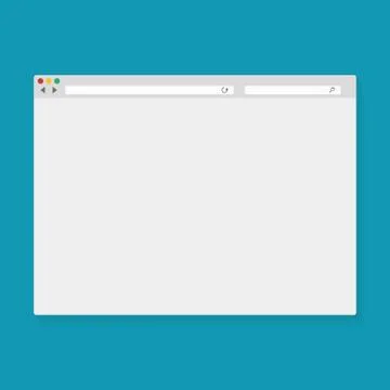 Vector illustration of the browser window Illustrazione stock