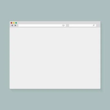 Vector illustration of the browser window 库存插图