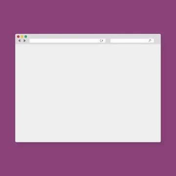 Vector illustration of the browser window 库存插图