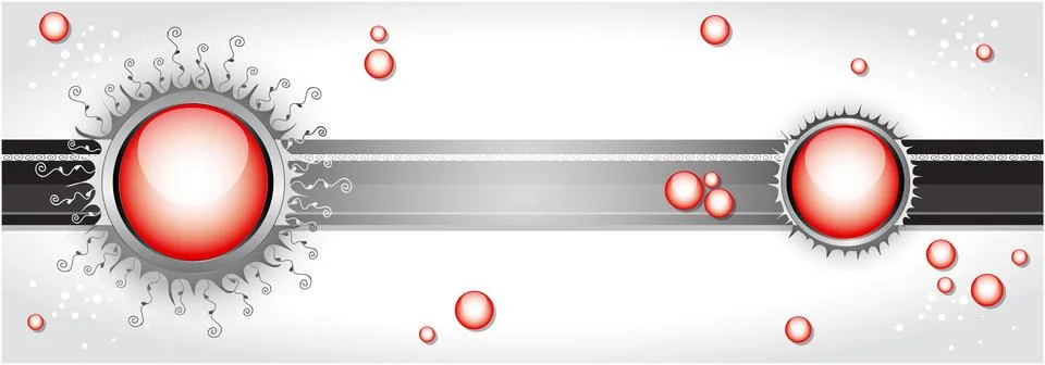 Vector illustration with bubbles. Stock Illustration