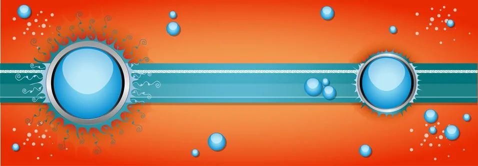 Vector illustration with bubbles. Stock Illustration