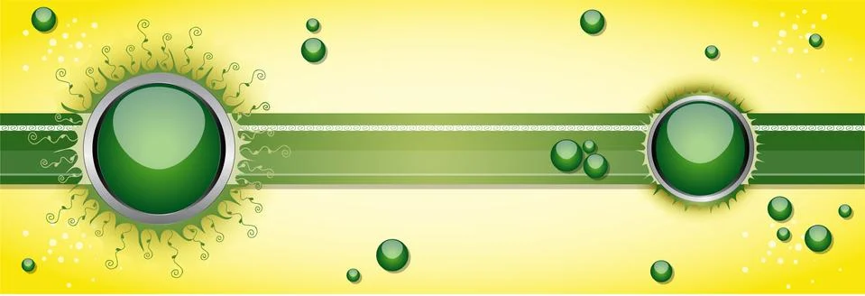 Vector illustration with bubbles. Stock Illustration